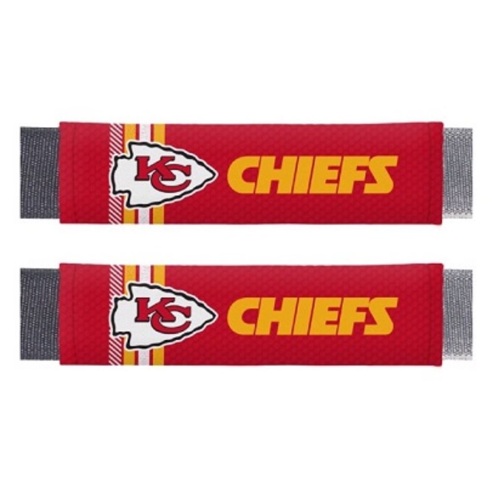 🏈🆕 KANSAS CITY CHIEFS RALLY SEATBELT PADS - 2 PACK - UNISEX